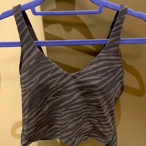 Size 8 Lulu Lemon Align Tank Top - Zebra Print